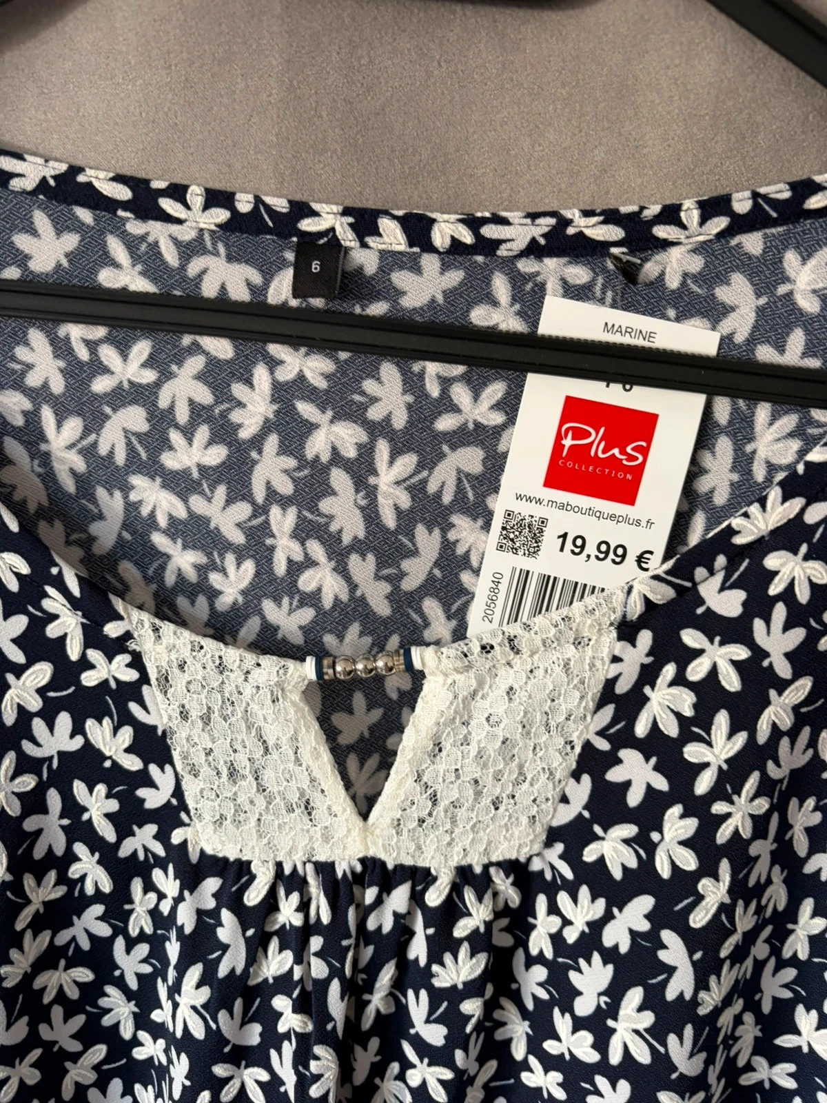 Blusa nueva azul y blanca talla 6 – photo 3